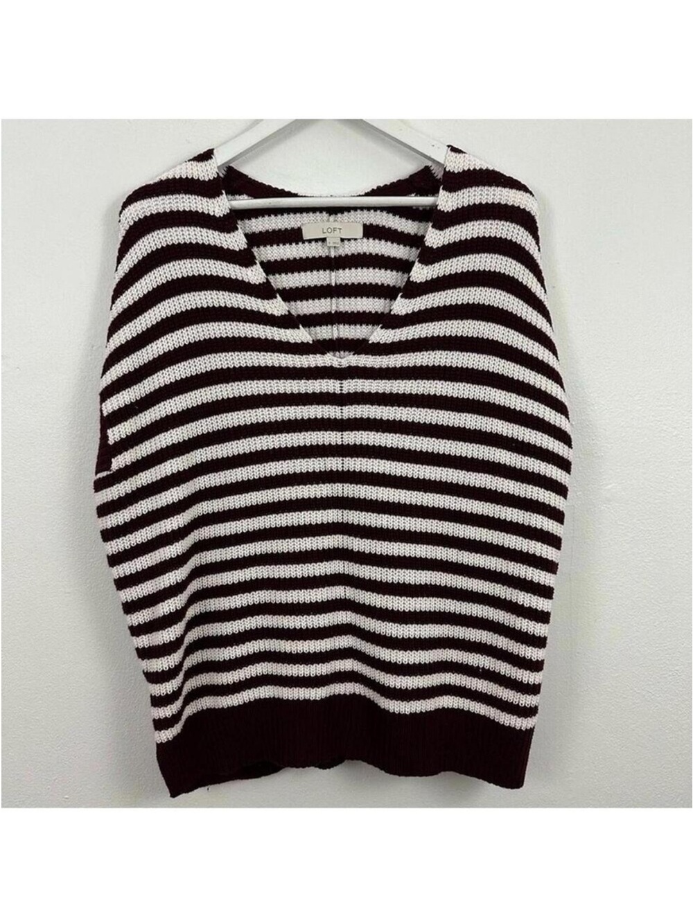 LOFT Women’s Striped Poncho Vest Size S